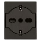 VIMAR SPA - VIW30211.G PRESA 2P+T P40 UNIVERSALE A FILO NERO