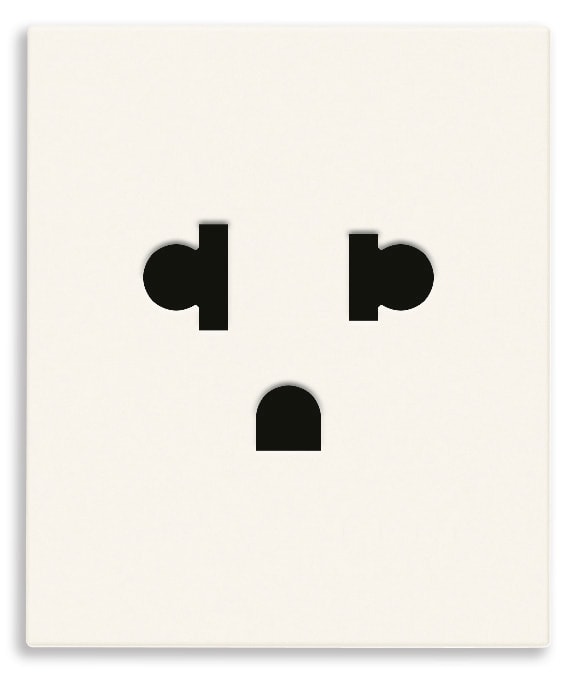 VIMAR SPA - VIW30248.B Presa SICURY 2P+T 16A USA+EU bianco