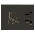VIMAR SPA - VIW30290.G PRESA PER RASOIO 230V NERO