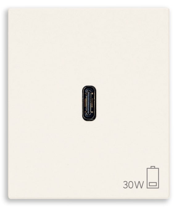 VIMAR SPA - VIW30298.B ALIMENTATORE USB C 30W PD BIANCO