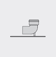 VAILLANT - VLT303265 CURVA 90 DN 80 PP CON SOSTEGNO
