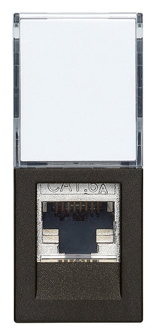 VIMAR SPA - VIW30339.16G Presa RJ45 Netsafe Cat6A FTP nero