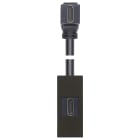 VIMAR SPA - VIW30346.HG PRESA HDMI 2.1B CON CAVO A 90° NERO