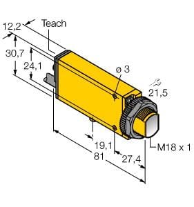 TURCK BANNER SRL - TUK3055897 fotoelettrico SMU31 Ricevitori 30m Relè cavo