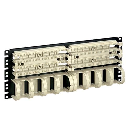 PANDUIT - PANP110B100R4WJY DUE BASI DA 100 COPPIE CON PASSACAVI PRE
