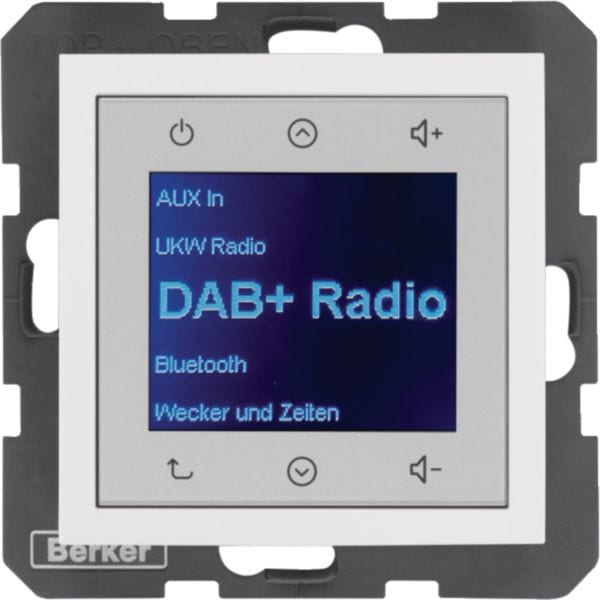 BERKER - BRK30848989 RADIO TOUCH DAB+/BLE S.1 BIA.POL.LUC