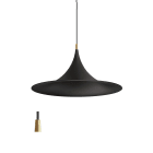 LINEA LIGHT (ILED) - ILDCA025AUBEZZ MORGANA TEXT BLACK BRUSHED GOLD