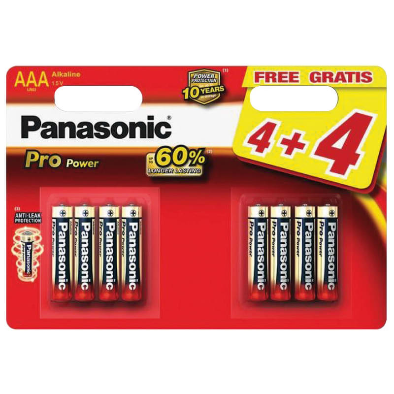 ELCART DISTRIBUTION - ERT303031000 PILA AAA PROPOWER PANASONIC BL4+4