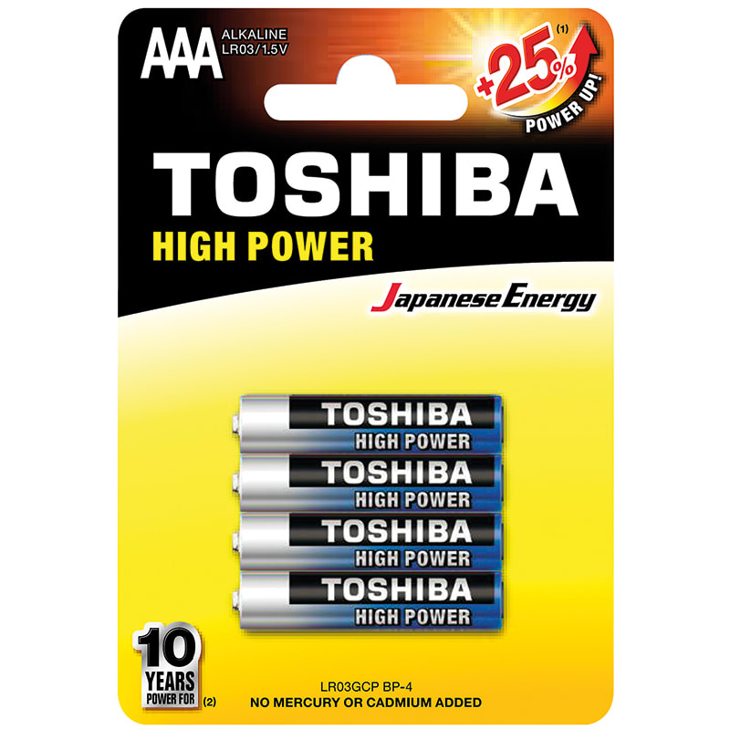 ELCART DISTRIBUTION - ERT303520000 PILA AAA HIGH POWER TOSHIBA BL.4