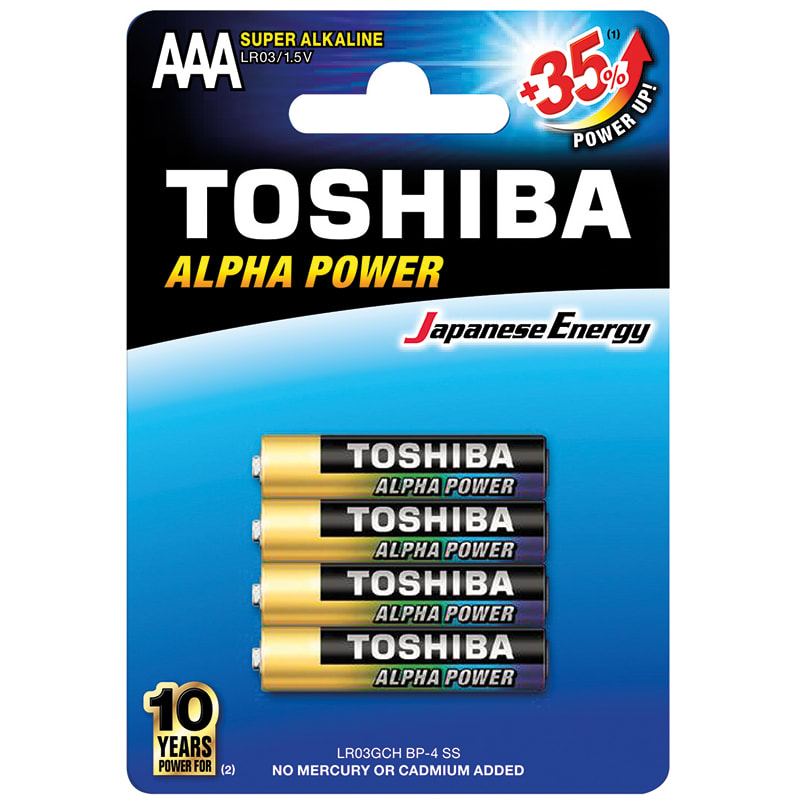 ELCART DISTRIBUTION - ERT303540000 PILA AAA ALPHA POWER TOSHIBA BL.4