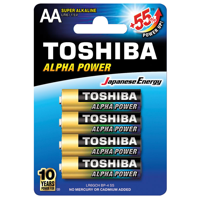 ELCART DISTRIBUTION - ERT303545000 PILA AA ALPHA POWER TOSHIBA BL.4