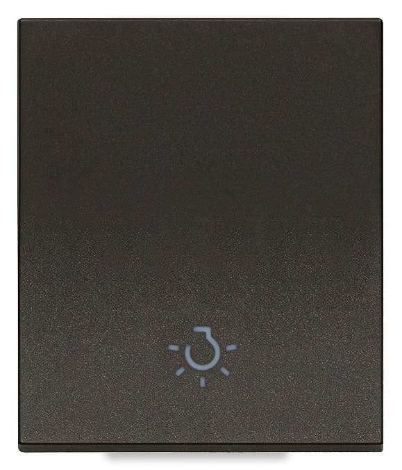 VIMAR SPA - VIW31000.2LG TASTO 2M ALLINEATO SIMBOLO LUCE NERO