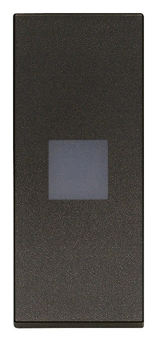 VIMAR SPA - VIW31000.DG Tasto 1M allineato con diffusore nero