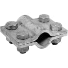 JUPITER SATI - JUP3110221 Morsetto a piastra zincato a caldo sezione 70x5 mm per tondi diametro 25 mm