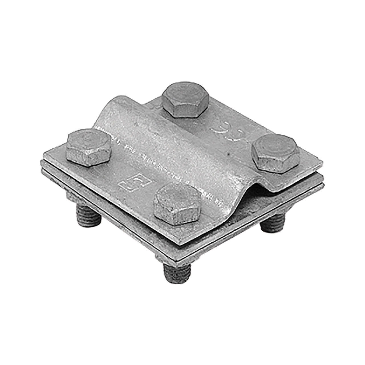 JUPITER SATI - JUP3110702 Morsetto a croce mista per tondo e piatto in rame con piastra intermedia