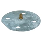 JUPITER SATI - JUP3111251 Piastra di fissaggio per tetti piani base diametro 100 mm bullone in ottone filettato M8