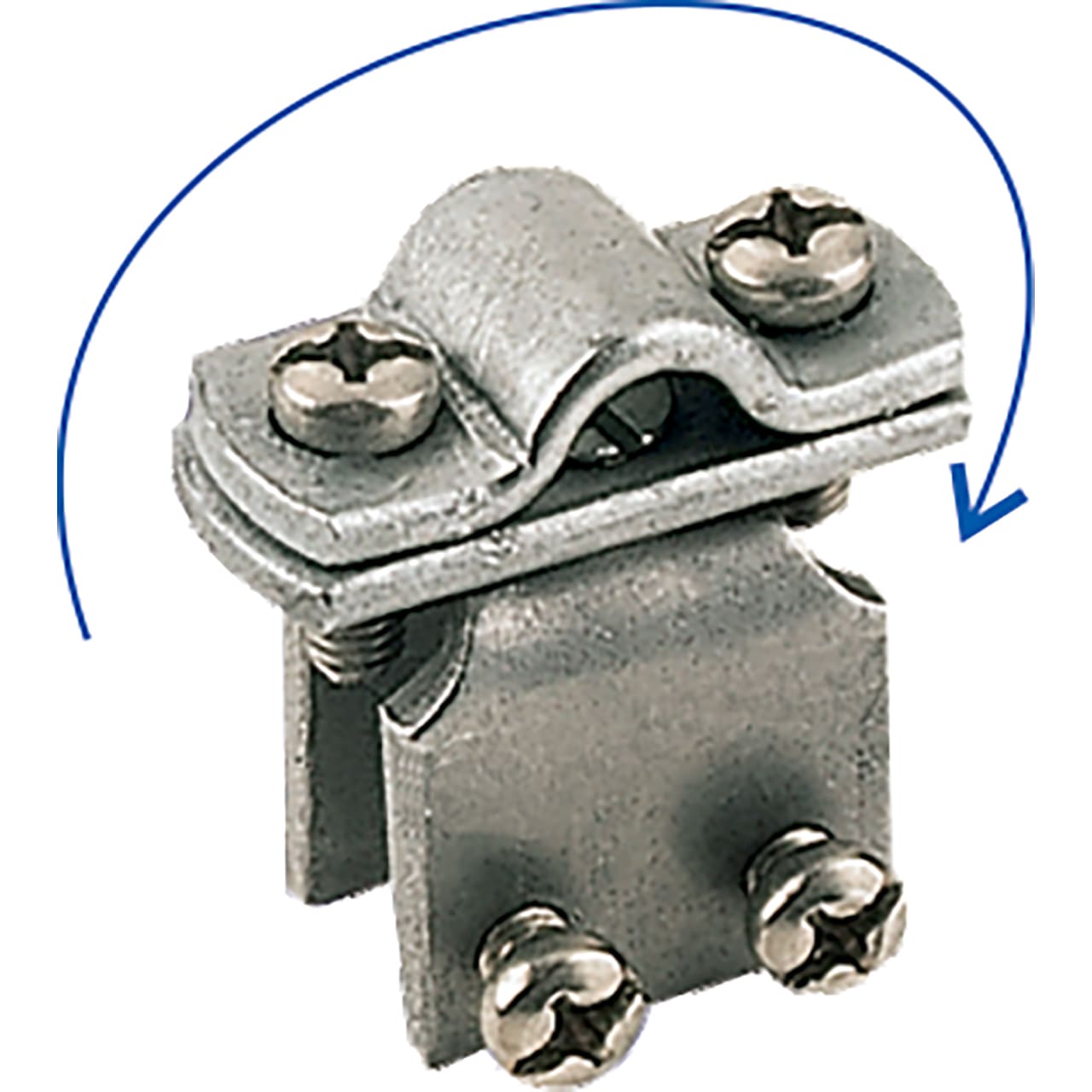 JUPITER SATI - JUP3111392 Morsetto orientabile per gronde e profili in acciaio zincato per tondi diametro 8-10 mm