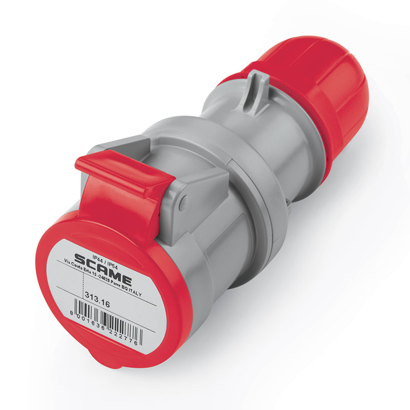 SCAME PARRE SPA - SCA313.1648H PRESA MOBILE 2P+T IP44 16A 9H 380-415V