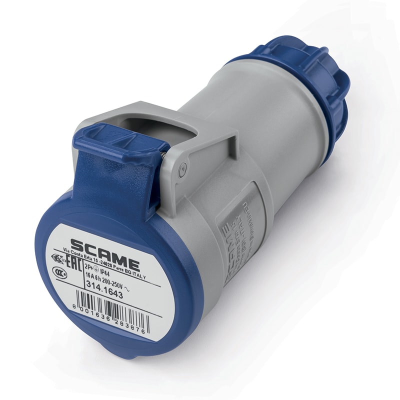 SCAME PARRE SPA - SCA314.1643 PRESA MOBILE 2P+T IP44 16A 6H 200-250V