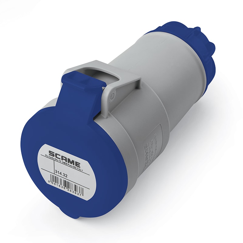 SCAME PARRE SPA - SCA314.3243 PRESA MOBILE 2P+T IP44 32A 6H 200-250V