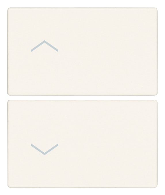 VIMAR SPA - VIW31480.2FB Due mezzi tasti 2M simboli frecce bianco