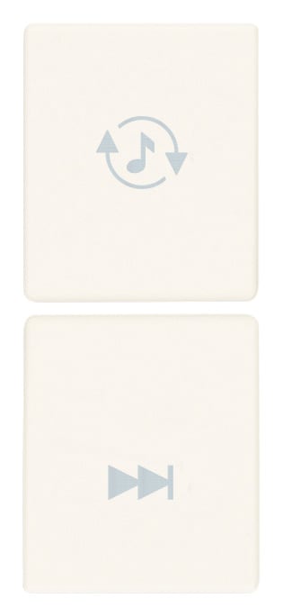 VIMAR SPA - VIW31480.TB Due mezzi tasti 1M sorg./traccia bianco