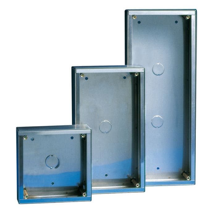 COMELIT GROUP SPA - COE3159/3 CUSTODIA DA PARETE IN ACCIAIO INOX SERIE