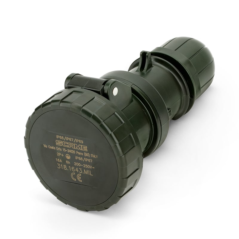 SCAME PARRE SPA - SCA318.3243.MIL PRESA MOBILE 32A 2P+T 6H IP66/IP67/IP69
