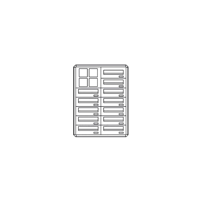 COMELIT GROUP SPA - COE3262/OAE/PW CASELLARIO POSTCOM PW, 12 CAS.POST.ORIZ,