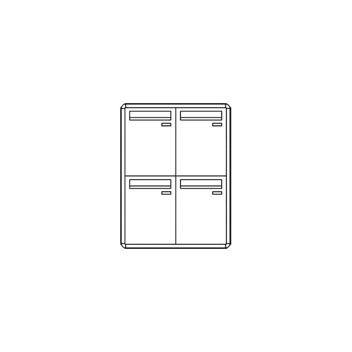 COMELIT GROUP SPA - COE3274/VAI CASELLARIO POSTCOM, 4 CAS.POST. VERT, PR