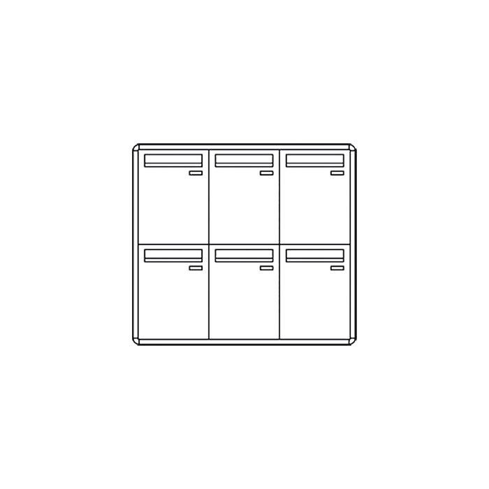 COMELIT GROUP SPA - COE3276/VAE CASELLARIO POSTCOM, 6 CAS.POST. VERT, PR