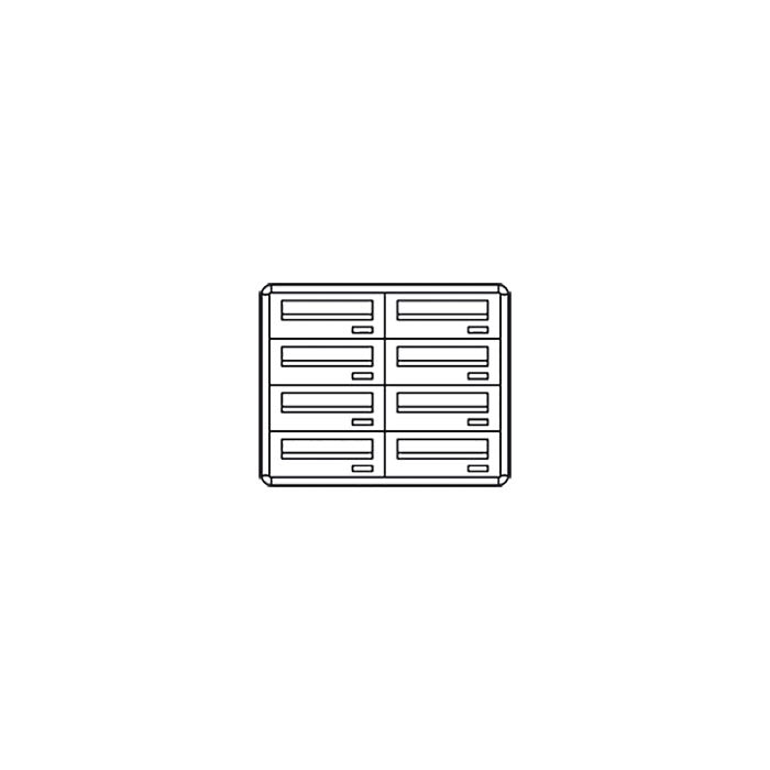 COMELIT GROUP SPA - COE3278/IPI CASELLARIO POSTCOM, 8 CAS.POST. INCLI, P