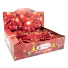 GIOCOPLAST NATALE SP - GCP33011151 ADDOBBI GLITTER ROSSO CM.10-15,