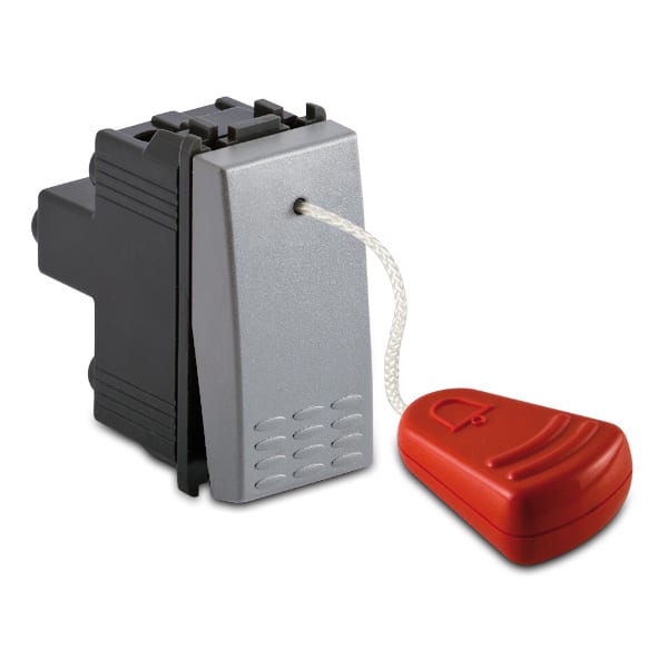 MASTER SRL - MST33030 STEEL PULSANTE TIRANTE 1P 16A