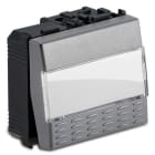 MASTER SRL - MST33040 STEEL PULSANTE PORTANOME 1P 16A