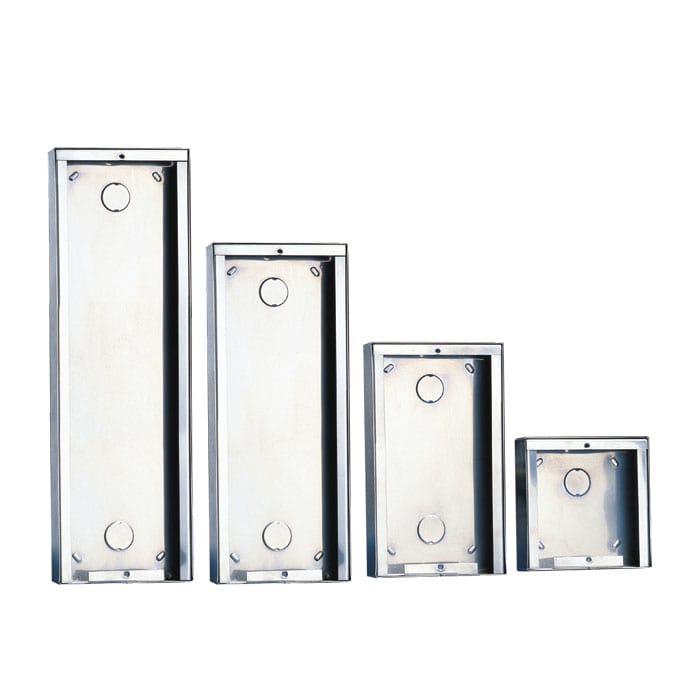 COMELIT GROUP SPA - COE3316/4 CUSTODIA DA PARETE IN ACCIAIO INOX 4 MOD