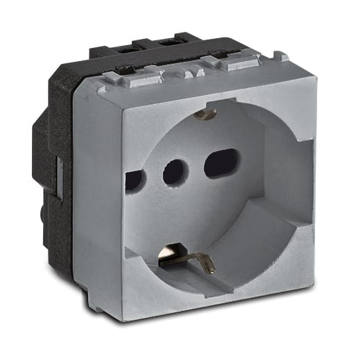 MASTER SRL - MST33170 STEEL PRESA P40 SCHUKO UNIV.2P+T 16A