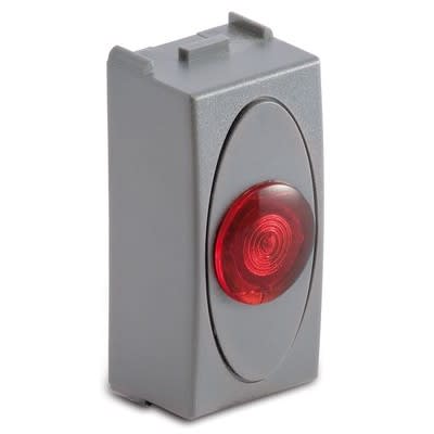MASTER SRL - MST33380 STEEL PORTALAMP.SPIA ROSSA 230V