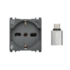 URMET SPA - UTD10312/2 PRESA P40 250V+USB 5V 3A ANT.