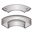 LEGRAND - LEGAI100L P31-CURVA PIANA 90D 100X75 INOX 316L