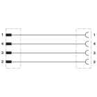 PHOENIX CONTACT - PHC1696400 SAC-4P-M12MS/5,0-PUR/M12FR CAVO