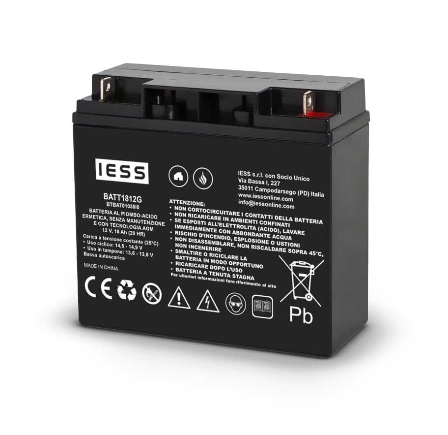 IESS SRL - EAABATT1812G BATTERIA AGM 18AH-12V.