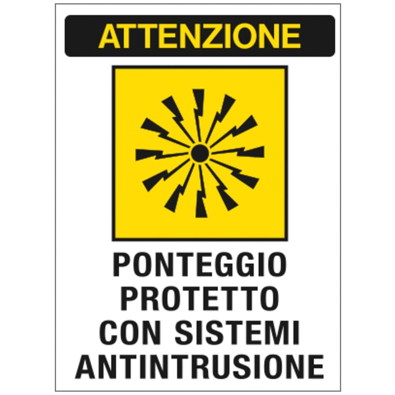 ELCART DISTRIBUTION - ERT352074500 CARTELLO PONTEGGIO PROTETTO