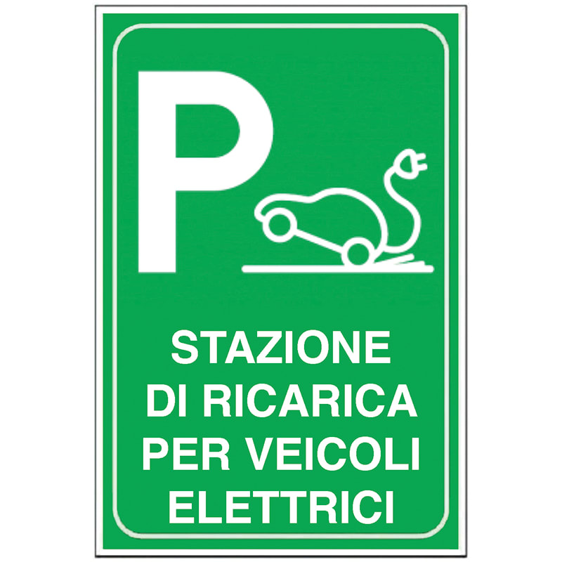 ELCART DISTRIBUTION - ERT352076000 CARTELLO STAZIONE RICAR. VEICOLI