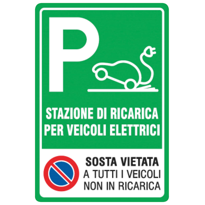 ELCART DISTRIBUTION - ERT352076500 CARTELLO STAZIONE RICAR. VEICOLI