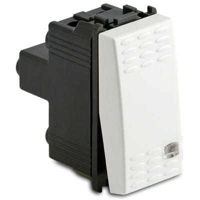 MASTER SRL - MST36010 MODO INTER.TASTO LUCE 1P 16AX BIANCO