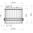 SIRENA - SIR32235 TWS LED YEL S PR V24DAC BK