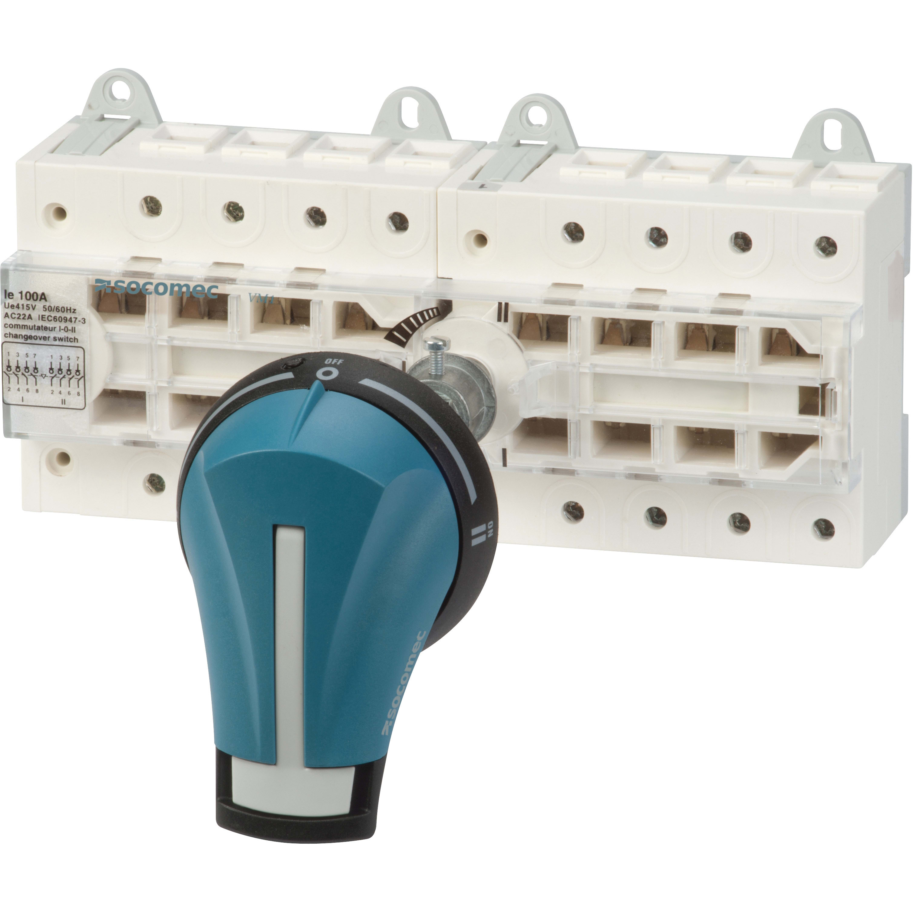 SOCOMEC - SOC44404010 COMM. SIRCO VM1 - 100A - 4P - I - I+II -