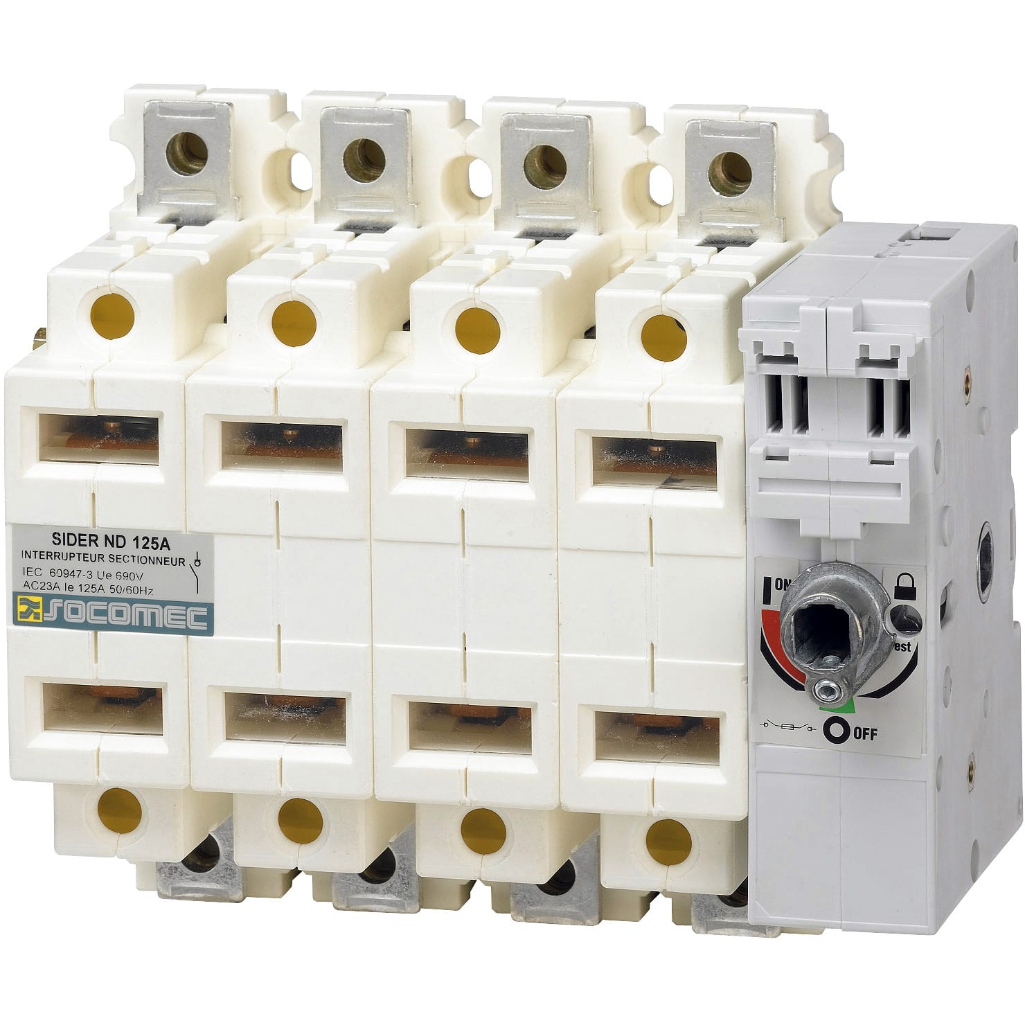 SOCOMEC - SOC29214012 SIDER - ND 125A - 4P - CDO FRONT. - APPA