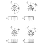 CEMBRE SPA - CEM36A3M2035 GUARNIZIONI MULTIFORO PER PRESSACAVI, IN NEOPRENE 70sh A, ADATTI PER MAXIblock M20+Pg13,5, MAXIbrass E MAXIinox M20+Pg13,5+Pg20